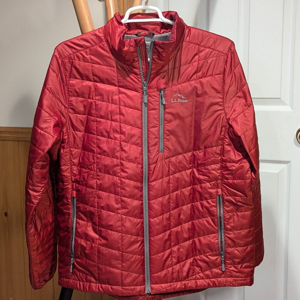LL Bean - PrimaLoft Packaway Jacket  - Red - XL